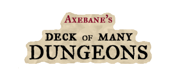Axebane's Deck of Many Dungeons logo