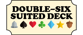 Suited Double 6 Domino logo