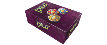 The Vault Small Box - Worlds Purple logo