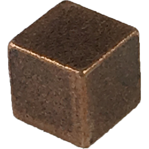 Cube, Metal, Bronze, 8mm Thumbnail