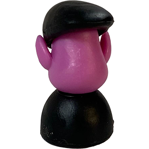 Flat Cap, Black, Purple Thumbnail