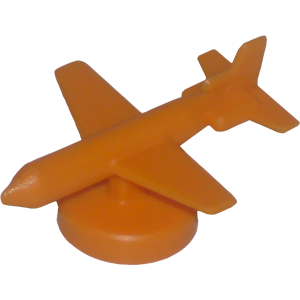 Airplane, Small, Orange Thumbnail