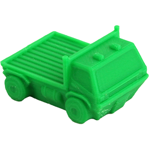 Truck, Flatbed, Green Thumbnail