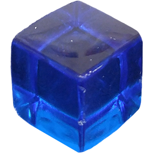 Ice Cube, 12mm, Transparent, Blue Thumbnail