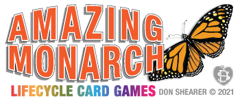 Amazing Monarch Lifecycle Card Game logo