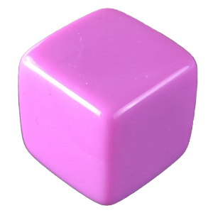 D6, 16mm, Blank, Purple Thumbnail