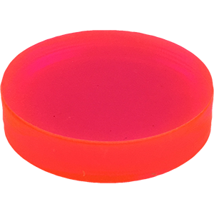 Disc, 18mm x 3mm, Fluorescent Red Thumbnail