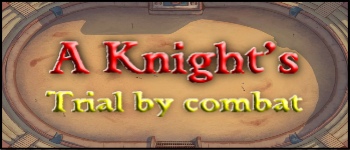 A Knight's trial by combat - Mint tin logo