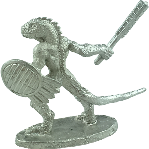 Lizard Man with War Club and Shield Thumbnail