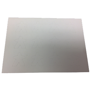 Blank Stickers, Meeple Thumbnail