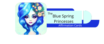 Blue Spring Princesses Affirmation Cards logo