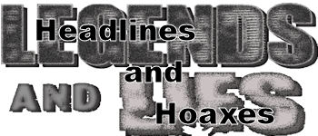 Legends and Lies: Headlines and Hoaxes logo