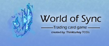 World of Sync TCG: "Sync pack" logo