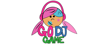 DJ Wicky Girl GO DJ! Board Game logo