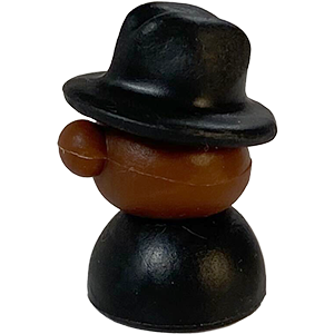 Fedora Person, Black, Dark Thumbnail