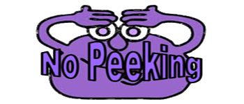 No Peeking logo