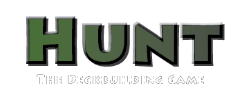 HUNT: The Deckbuilding Game logo