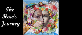 The Major Arcana Tarot by Ginger Lou; The Hero's Journey logo