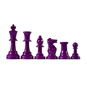 Chess Set, Half, Purple Thumbnail