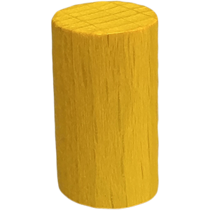 Cylinder, 18mm x 10mm, Yellow Thumbnail
