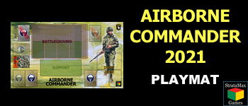 Airborne Commander Playmat 2021 logo