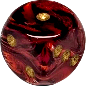 D6, 16mm, Marbled Red Thumbnail