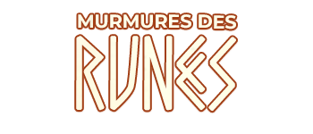 MURMURES DES RUNES . Boite, jeu et livret logo