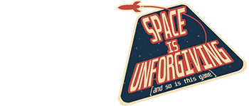 Space is unforgiving logo