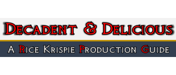 Decadent and Delicious Rice Krispie Production Guide logo