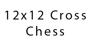 12x12 Plus Shaped Chess Board logo