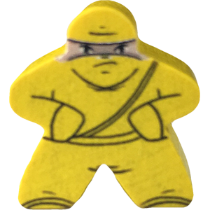 Ninja, Yellow - Character Meeple Thumbnail