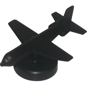 Airplane, Small, Black Thumbnail