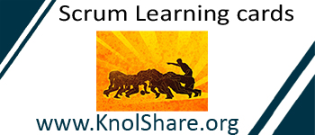 KnolShare Agile Scrum Learning Cards Volume 1 logo