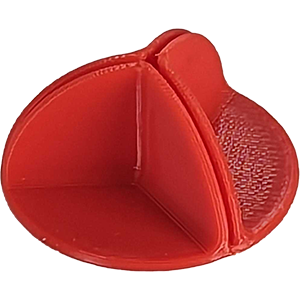 Card Connector, 120-degree, Red Thumbnail