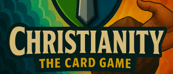 Christianity: The Card Game Organized Play-Mat logo