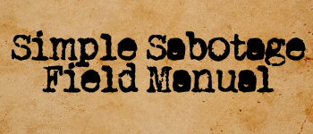 Simple Sabotage Field Manual logo