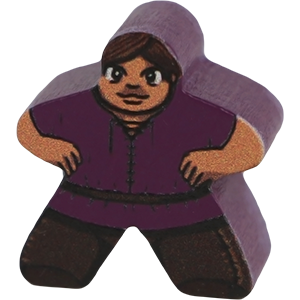 Villager, Purple - Character Meeple Thumbnail