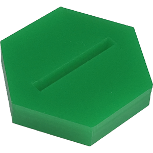 Miniature Base, 25mm Hex, Green Thumbnail