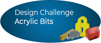 Protospiel Online Design Challenge: Acrylic Bits logo
