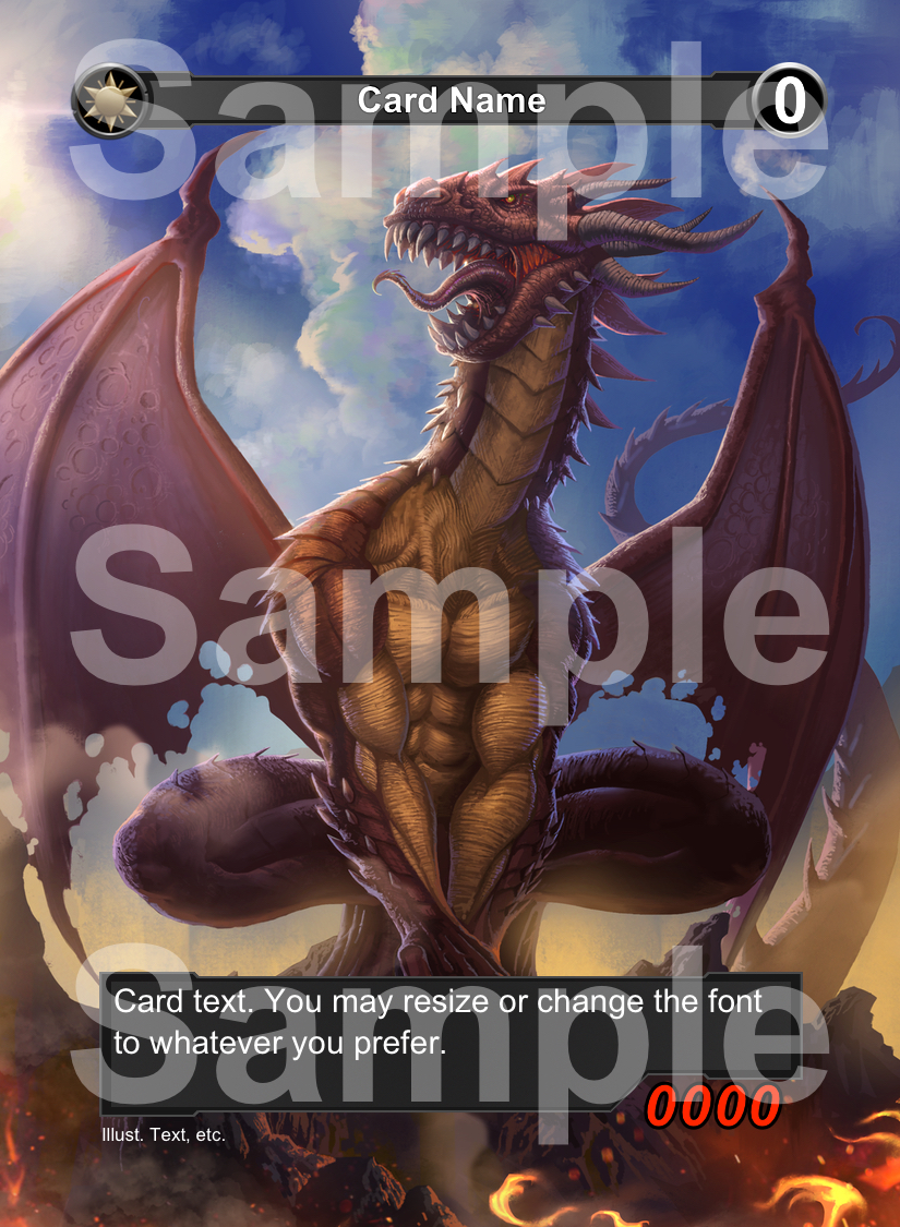 2.5\" x 3.5\" Basic Trading Card Template (PSD)