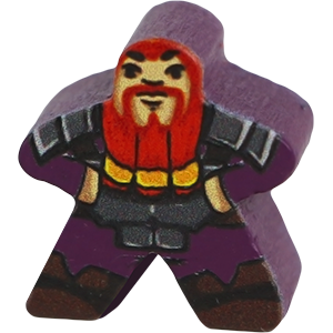 Dwarf, Purple - Character Meeple Thumbnail
