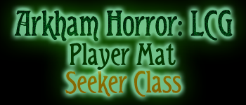 Arkham Horror LCG - Player Mat - Seeker logo