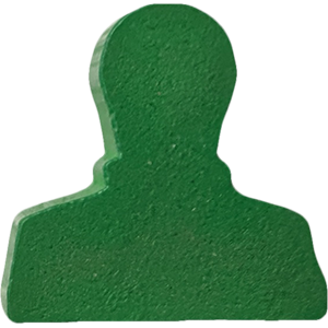 Bust, Wood, Green Thumbnail