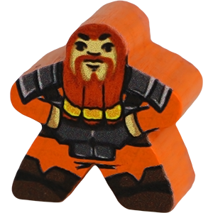 Dwarf, Orange - Character Meeple Thumbnail