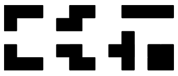 Tetromino Set - Black and White logo