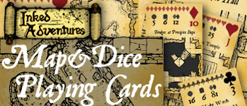 Inked Adventures Map&Dice Bridge Deck logo
