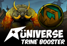 Rüniverse TCG: Trine Booster Deck advertisement