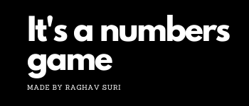 It's A Numbers Game logo