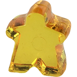 Meeple, Mini, Acrylic, Transparent, Orange Thumbnail