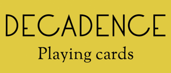 Decadence playing cards logo